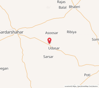 Map of Khemasar, Rajasthan