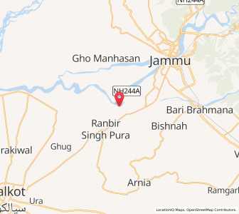 Map of Khepar, Kashmir