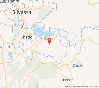 Map of Kherarbari, Dadra and Nagar Haveli