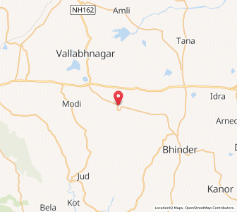 Map of Kheroda, Rajasthan
