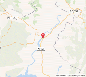 Map of Kheroj, Gujarat