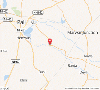 Map of Kherva, Rajasthan