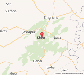 Map of Khetri, Rajasthan