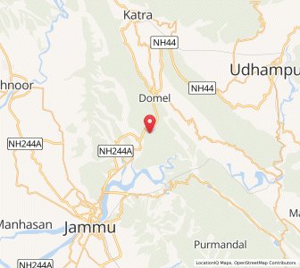 Map of Khetrian, Kashmir
