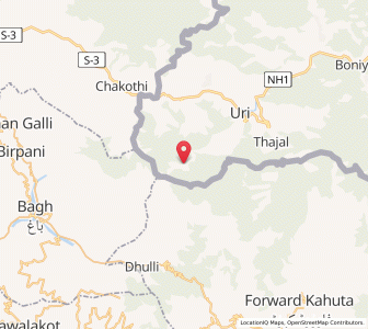 Map of Khilla, Kashmir