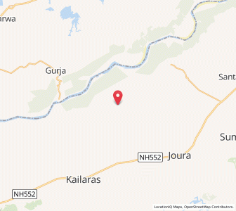 Map of Khiraura, Madhya Pradesh