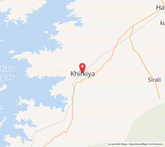 Map of Khirkiyān, Madhya Pradesh