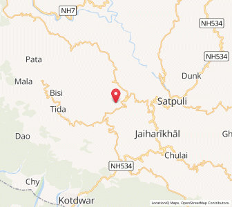 Map of Khoba, Uttarakhand
