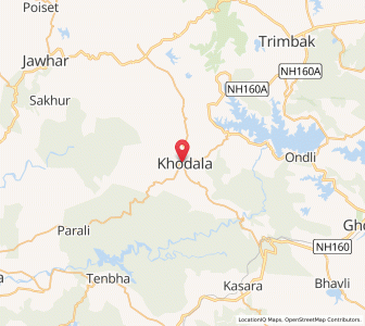 Map of Khodala, Maharashtra