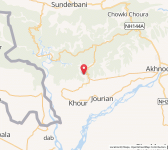 Map of Khohara, Kashmir