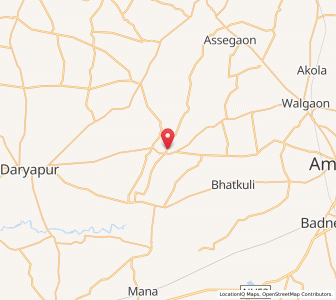 Map of Kholapur, Maharashtra