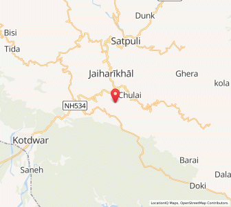 Map of Kholi, Uttarakhand