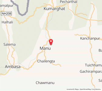 Map of Khopaiyapara, Tripura