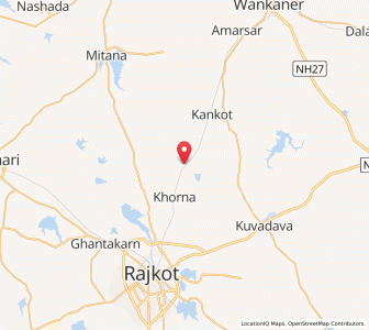Map of Khorana, Gujarat