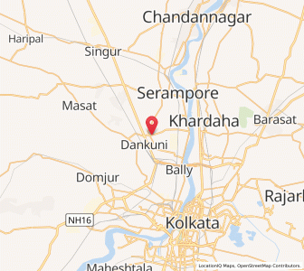 Map of Khorel, West Bengal