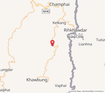 Map of Khuangleng, Mizoram