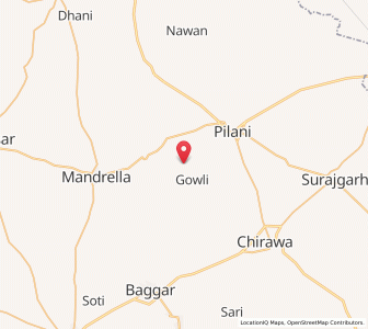 Map of Khudaniya, Rajasthan
