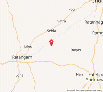 Map of Khudera Chhota, Rajasthan