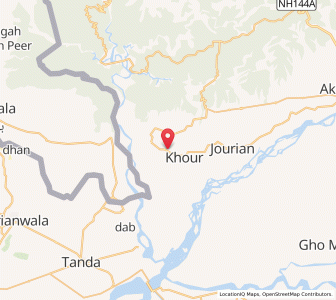 Map of Khunda, Kashmir