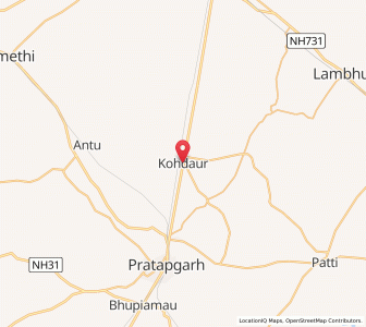 Map of Khundaur, Uttar Pradesh
