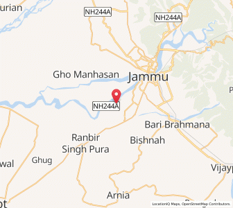 Map of Khundwai, Kashmir