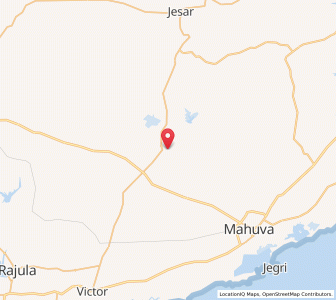 Map of Khuntaora, Gujarat