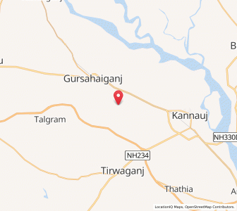 Map of Khuram Purwa, Uttar Pradesh