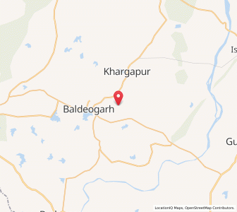 Map of Khuran, Madhya Pradesh