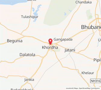 Map of Khurda, Madhya Pradesh