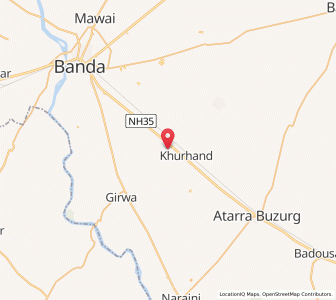 Map of Khurhand, Madhya Pradesh