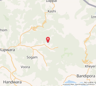 Map of Khurhom, Kashmir