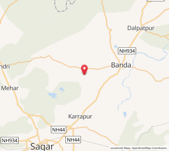 Map of Khwari, Madhya Pradesh