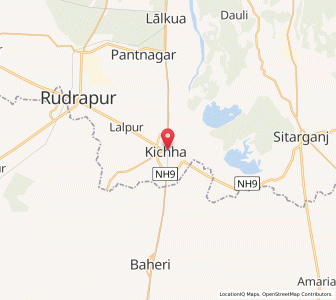 Map of Kichha, Uttarakhand
