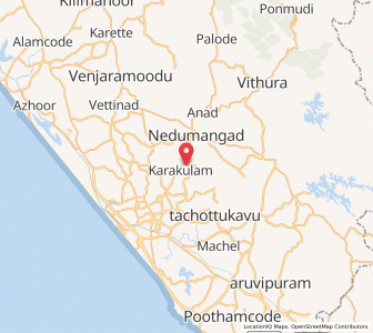 Map of Kidarakulam, Kerala