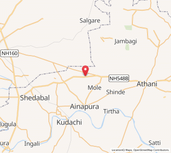Map of Kidgedi, Karnataka