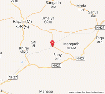 Map of Kidianagaru, Gujarat