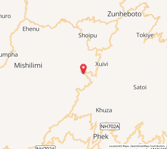 Map of Kilami, Nagaland