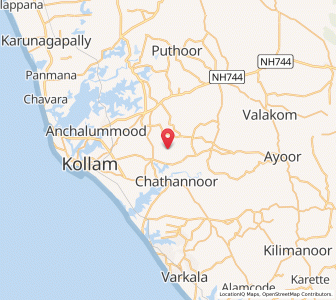 Map of Kilikkollur, Kerala
