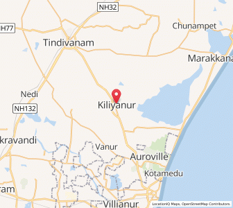 Map of Kiliyanur, Tamil Nadu