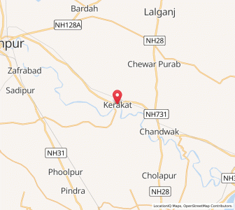 Map of Kirakat, Uttar Pradesh