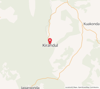 Map of Kirandul, Chhattisgarh