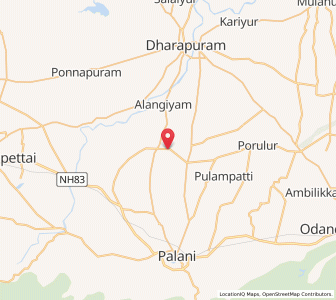 Map of Kīranūr, Tamil Nadu