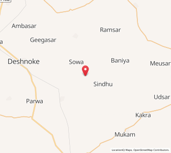 Map of Kirtasar, Rajasthan