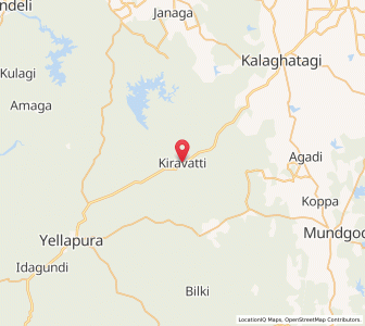Map of Kirvatti, Karnataka