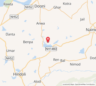 Map of Kirwa ka Jhonpara, Rajasthan