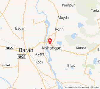 Map of Kishanganj, Rajasthan