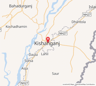Map of Kishanganj, Bihar