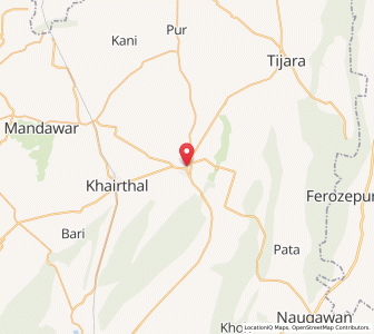 Map of Kishangarh, Rajasthan