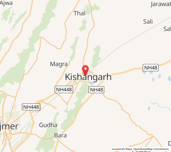 Map of Kishangarh, Rajasthan
