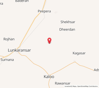 Map of Kishnasar, Rajasthan